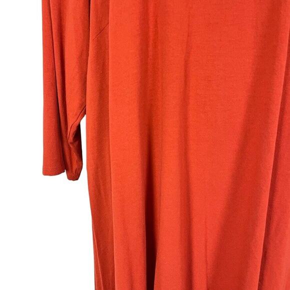 J Jill Wearever Collection Womens Dark Orange Pullover Longline Top Shirt sz 2X - Picture 6 of 15